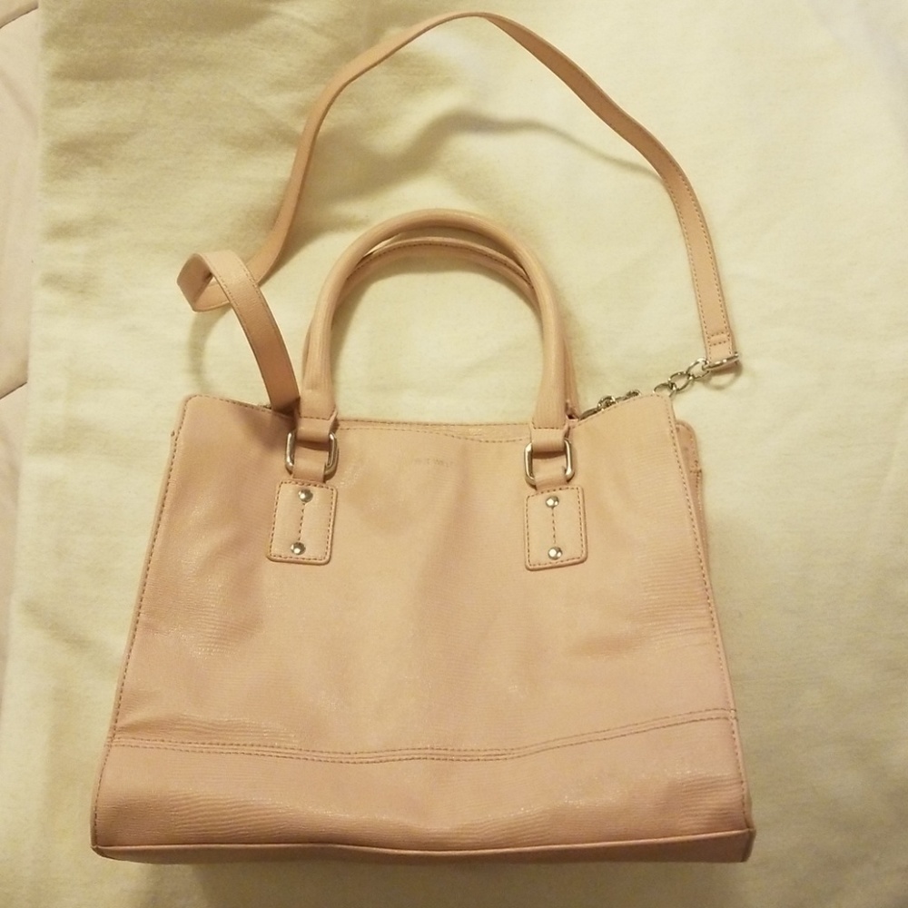 Nine West pink tote bag with handles